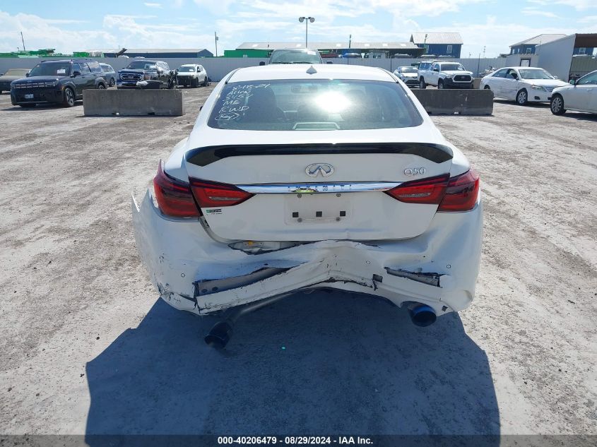 2021 Infiniti Q50 Luxe VIN: JN1EV7BP3MM703457 Lot: 40206479