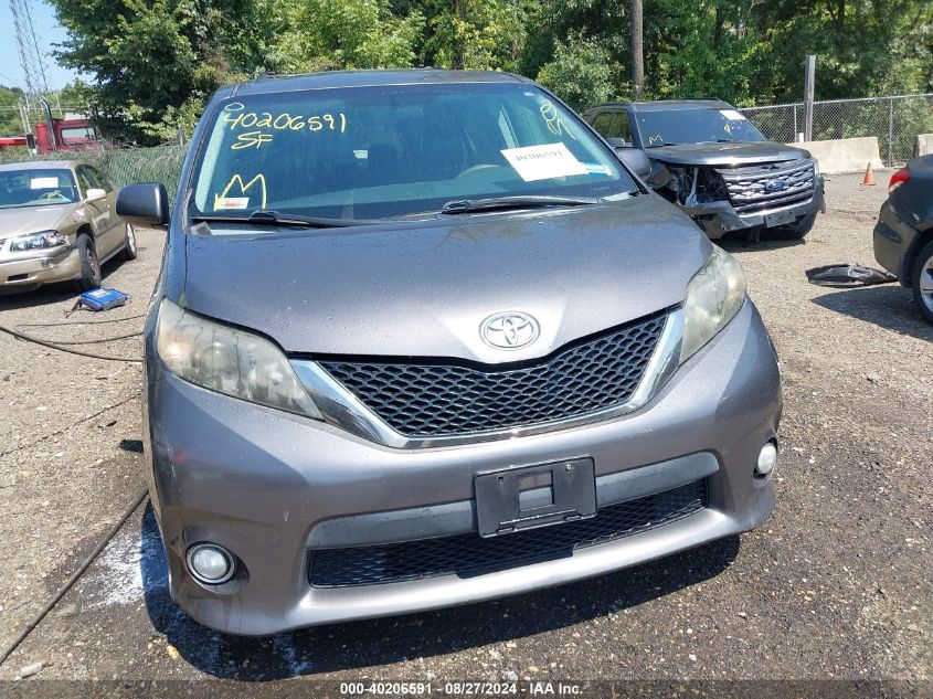 2011 Toyota Sienna Se VIN: 5TDXK3DC2BS078018 Lot: 40206591