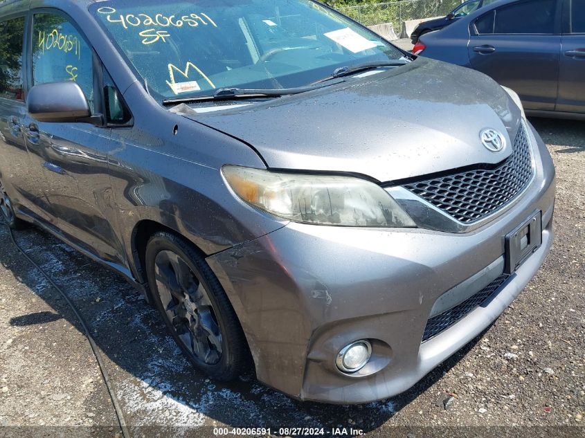 2011 Toyota Sienna Se VIN: 5TDXK3DC2BS078018 Lot: 40206591