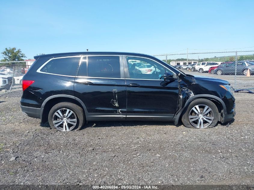 2018 Honda Pilot Ex-L VIN: 5FNYF6H57JB024285 Lot: 40206594