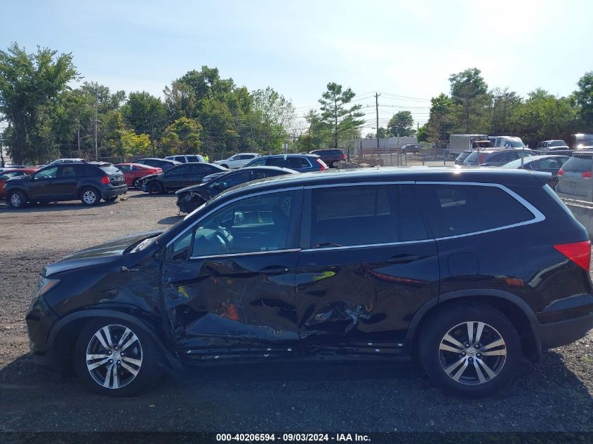 2018 Honda Pilot Ex-L VIN: 5FNYF6H57JB024285 Lot: 40206594