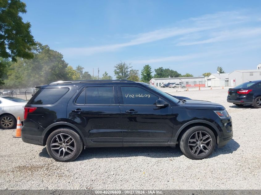 2018 Ford Explorer Sport VIN: 1FM5K8GT4JGB40801 Lot: 40206609