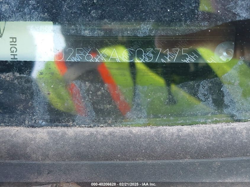 2010 Acura Tsx 2.4 VIN: JH4CU2F6XAC037175 Lot: 40206628