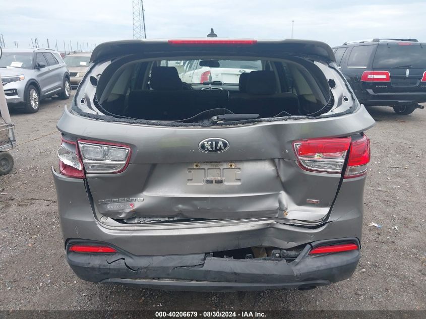 2017 Kia Sorento 2.4L L VIN: 5XYPG4A31HG222885 Lot: 40206679