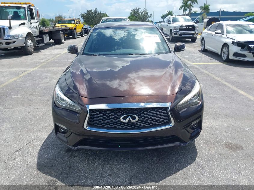 2018 Infiniti Q50 3.0T Luxe VIN: JN1EV7AP8JM350632 Lot: 40206789