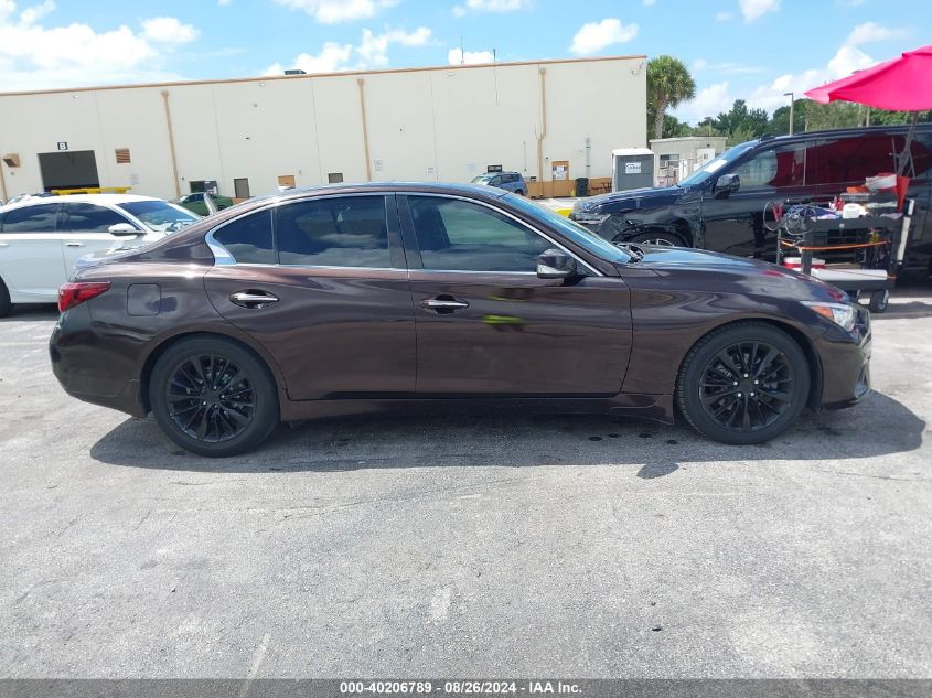 2018 Infiniti Q50 3.0T Luxe VIN: JN1EV7AP8JM350632 Lot: 40206789