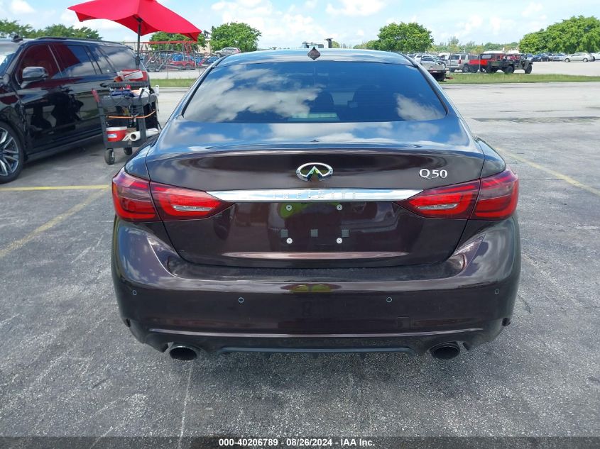 2018 Infiniti Q50 3.0T Luxe VIN: JN1EV7AP8JM350632 Lot: 40206789