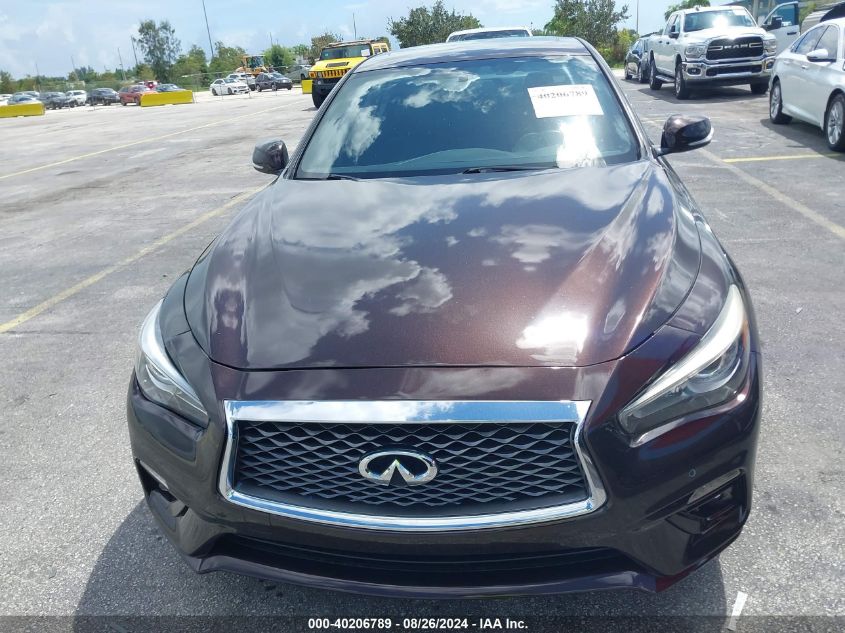 2018 Infiniti Q50 3.0T Luxe VIN: JN1EV7AP8JM350632 Lot: 40206789