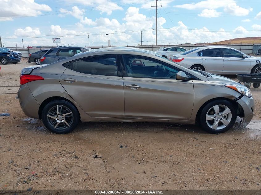 2013 Hyundai Elantra Gls VIN: 5NPDH4AE3DH279125 Lot: 40206847