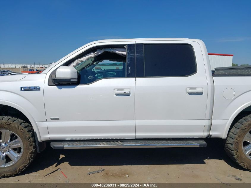 2016 FORD F-150 LARIAT - 1FTEW1EG9GKE93594