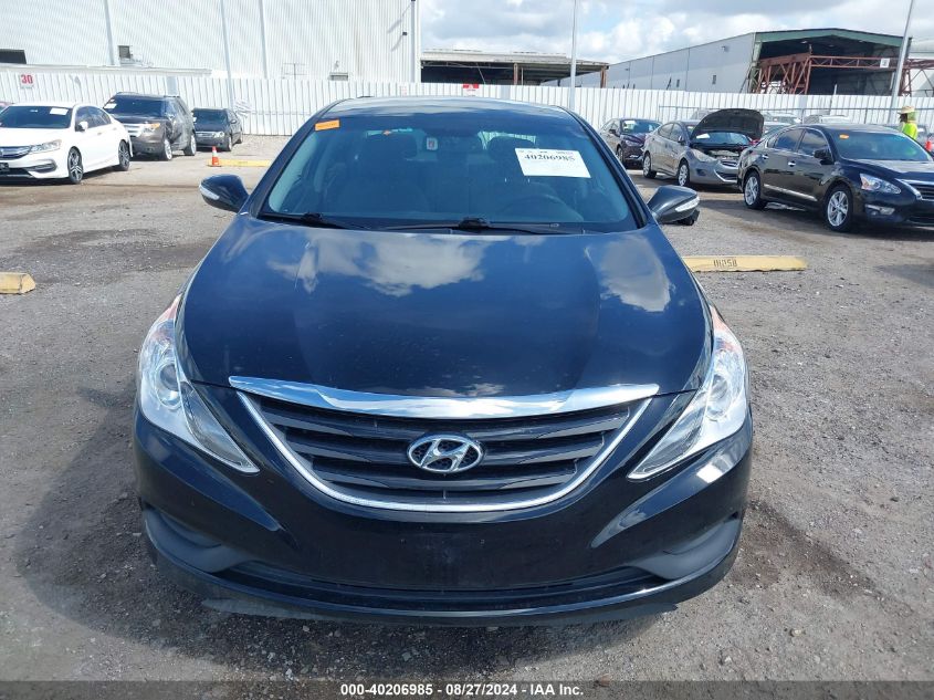 2014 Hyundai Sonata Gls VIN: 5NPEB4AC2EH835950 Lot: 40206985