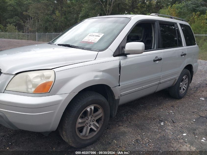 2004 Honda Pilot Ex-L VIN: 2HKYF18744H608041 Lot: 40207086