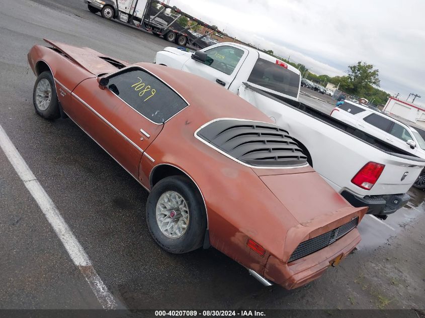 1980 Pontiac Firebird VIN: 2T87WAN101719 Lot: 40207089