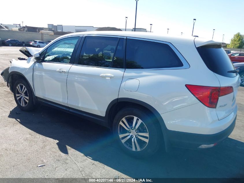 2018 Honda Pilot Ex-L VIN: 5FNYF5H53JB019661 Lot: 40207146