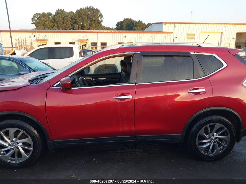 2015 Nissan Rogue Sl VIN: 5N1AT2MT4FC924326 Lot: 40207207