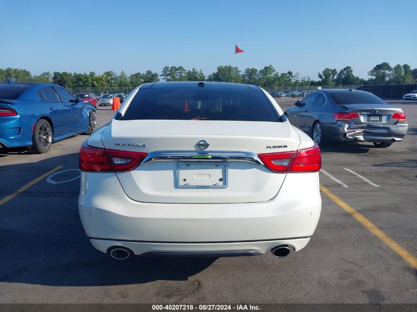 2017 Nissan Maxima 3.5 Platinum VIN: 1N4AA6AP9HC436233 Lot: 40207218