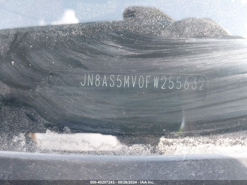 2015 Nissan Rogue Select S VIN: JN8AS5MV0FW255632 Lot: 40207243