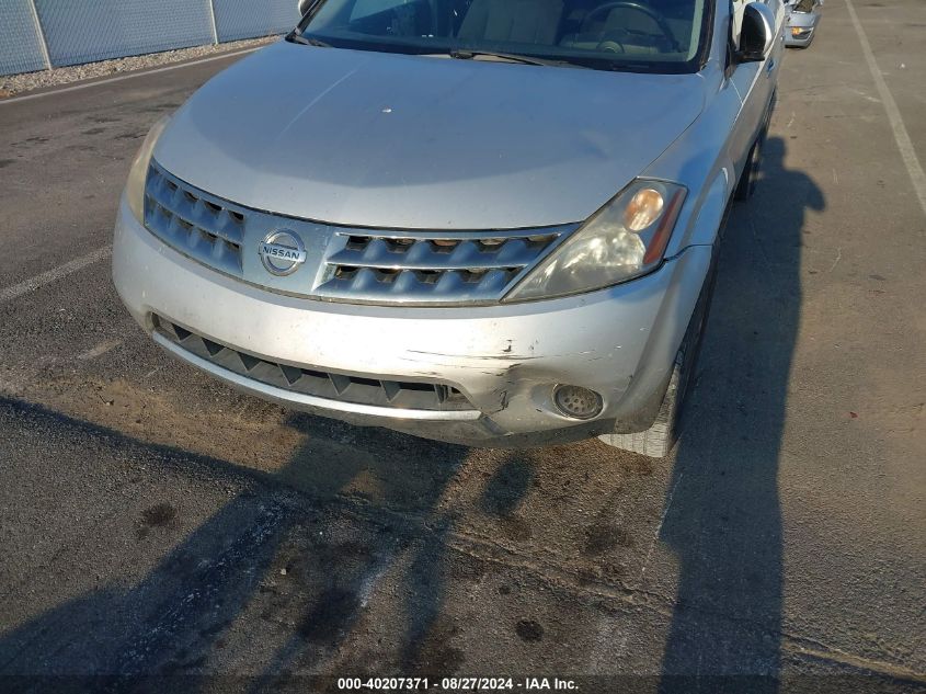 2006 Nissan Murano S VIN: JN8AZ08T66W408666 Lot: 40207371