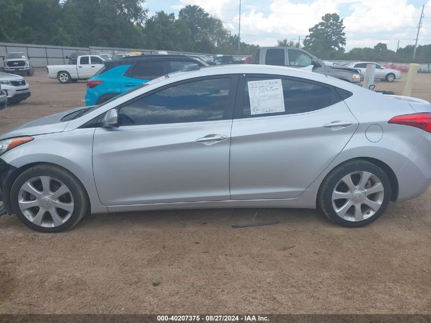 2013 Hyundai Elantra Limited VIN: 5NPDH4AE5DH347277 Lot: 40207375