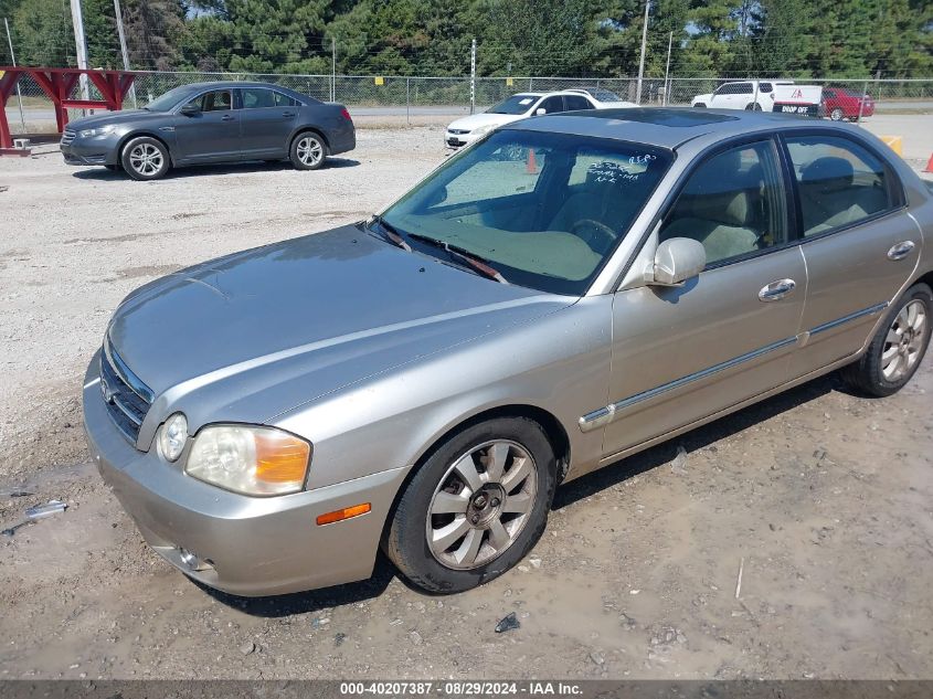 2004 Kia Optima Ex V6/Lx V6 VIN: KNAGD128245367256 Lot: 40207387