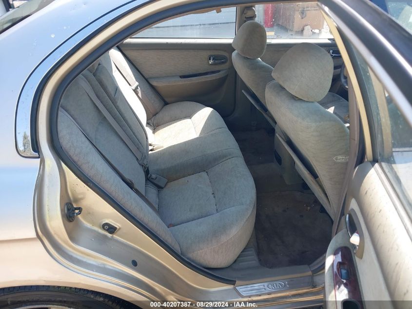 2004 Kia Optima Ex V6/Lx V6 VIN: KNAGD128245367256 Lot: 40207387