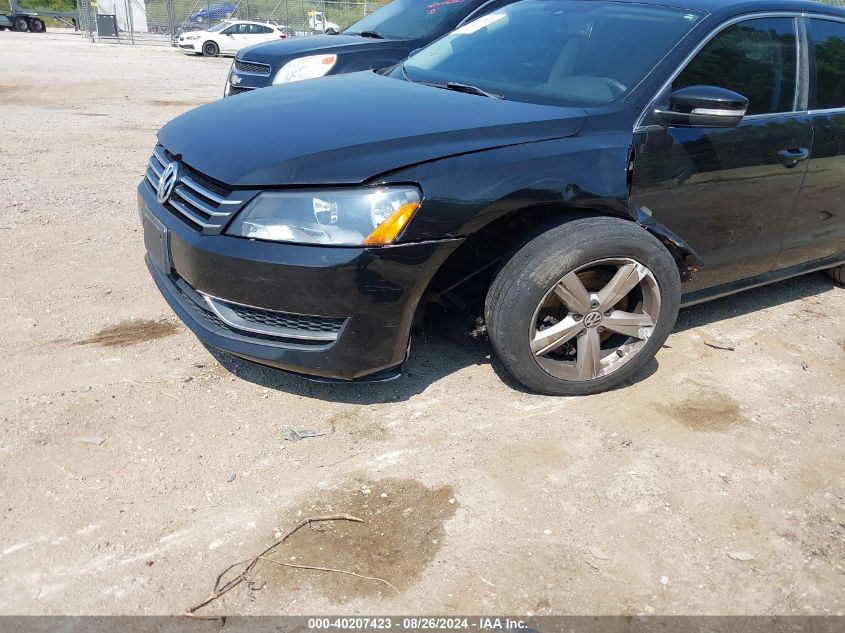 2012 Volkswagen Passat 2.5L Se VIN: 1VWBP7A38CC077849 Lot: 40207423
