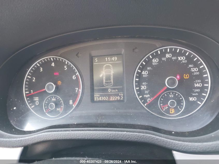 2012 Volkswagen Passat 2.5L Se VIN: 1VWBP7A38CC077849 Lot: 40207423