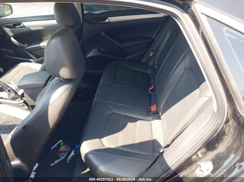 2012 Volkswagen Passat 2.5L Se VIN: 1VWBP7A38CC077849 Lot: 40207423