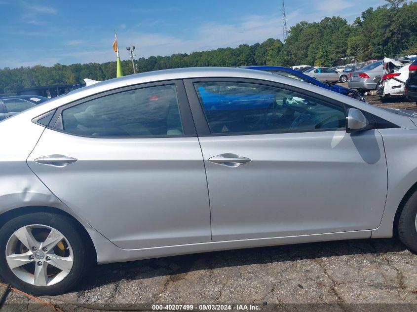 2013 Hyundai Elantra Gls VIN: KMHDH4AE0DU597608 Lot: 40207499