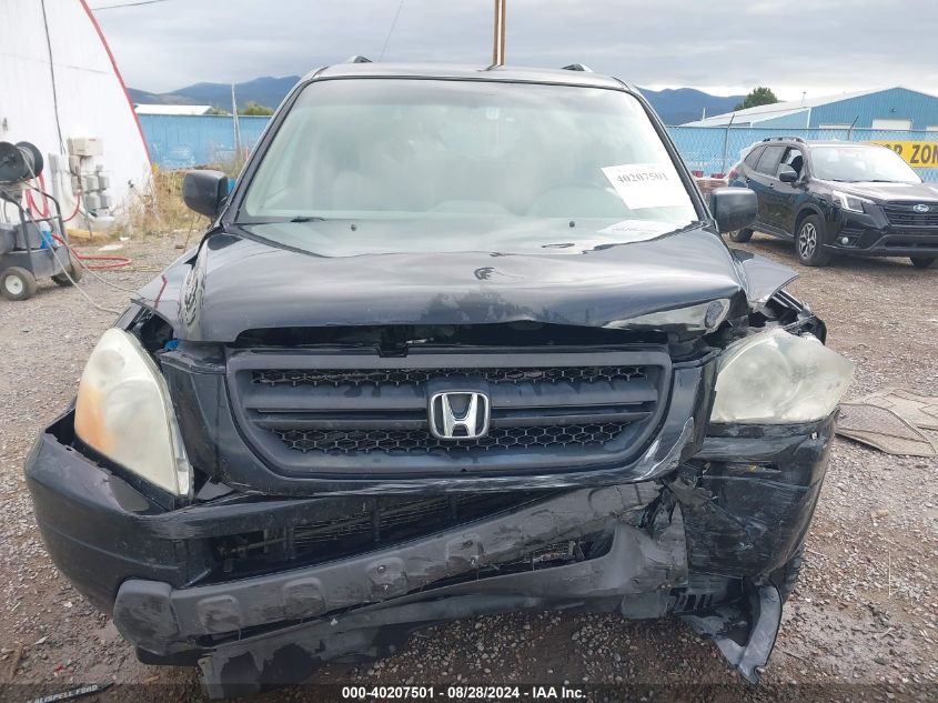 2005 Honda Pilot Ex VIN: 2HKYF18465H540400 Lot: 40207501