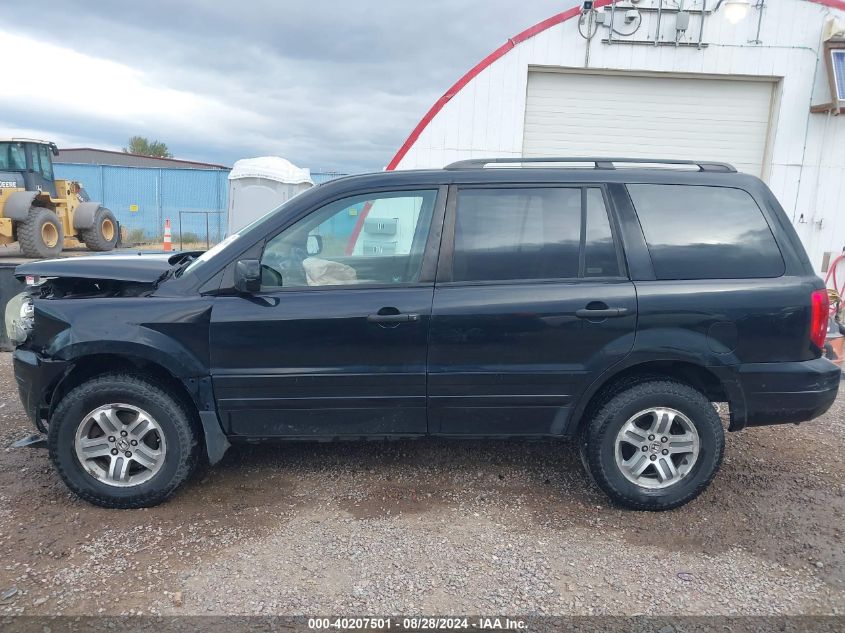 2005 Honda Pilot Ex VIN: 2HKYF18465H540400 Lot: 40207501