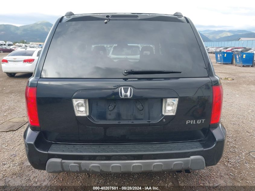 2005 Honda Pilot Ex VIN: 2HKYF18465H540400 Lot: 40207501