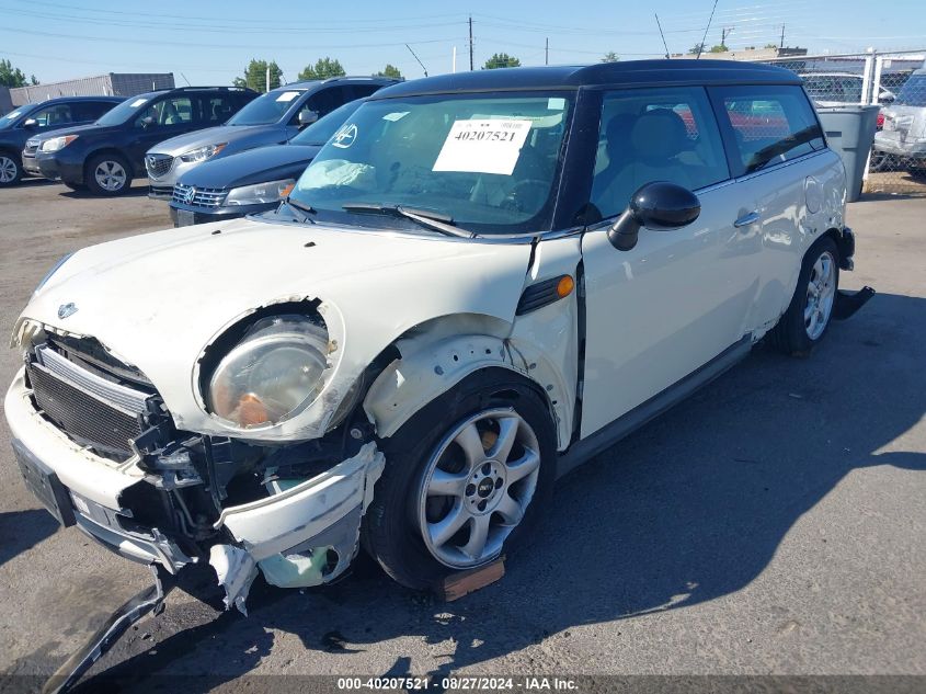 2010 Mini Cooper Clubman VIN: WMWML3C55ATX38052 Lot: 40207521