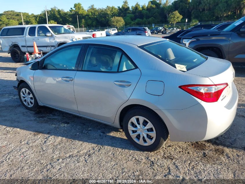 2015 Toyota Corolla L VIN: 2T1BURHE3FC281470 Lot: 40207788