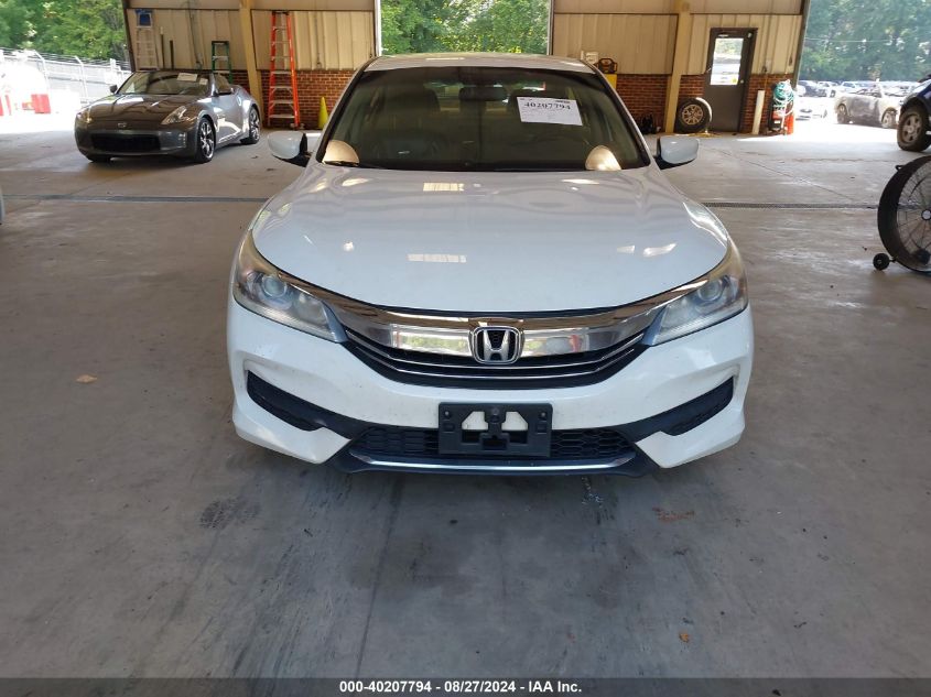 2016 Honda Accord Lx VIN: 1HGCR2F31GA139284 Lot: 40207794