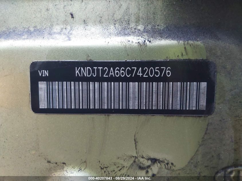 KNDJT2A66C7420576 2012 Kia Soul +