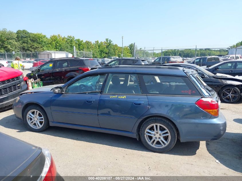 2005 Subaru Legacy 2.5I VIN: 4S3BP616957308387 Lot: 40208107