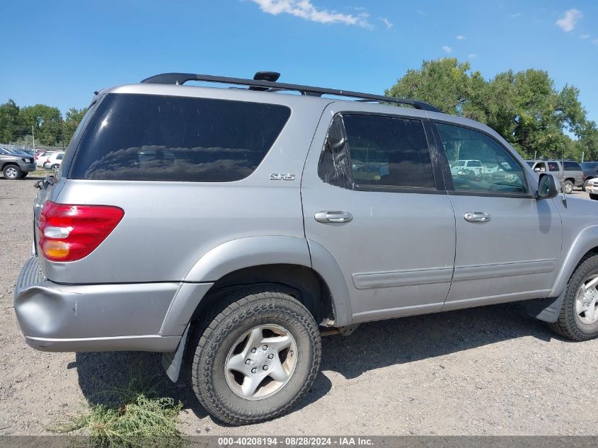 2002 Toyota Sequoia Sr5 V8 VIN: 5TDBT44A72S073571 Lot: 40208194