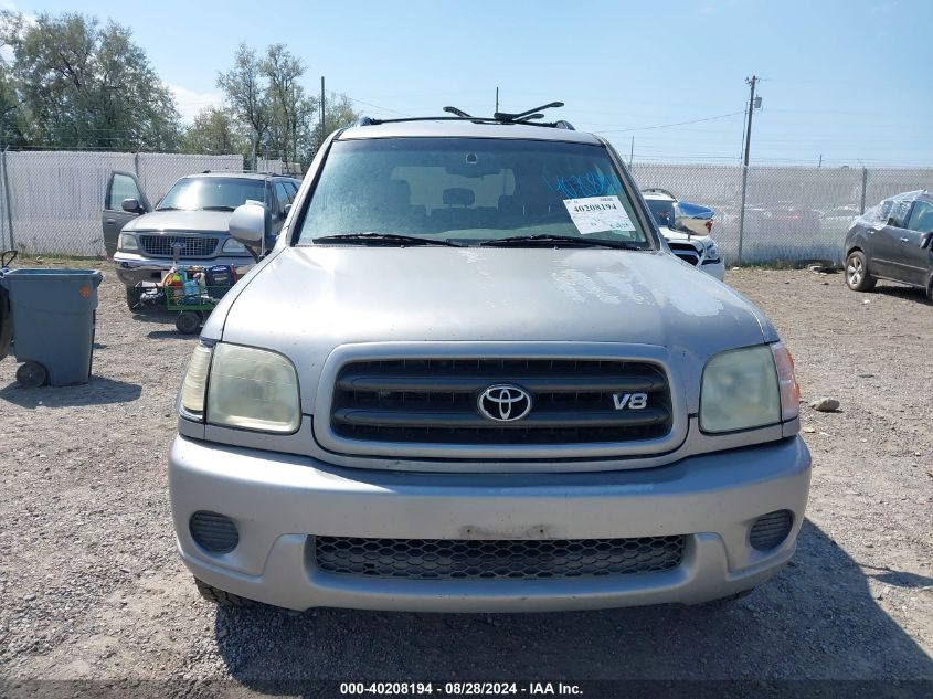 2002 Toyota Sequoia Sr5 V8 VIN: 5TDBT44A72S073571 Lot: 40208194