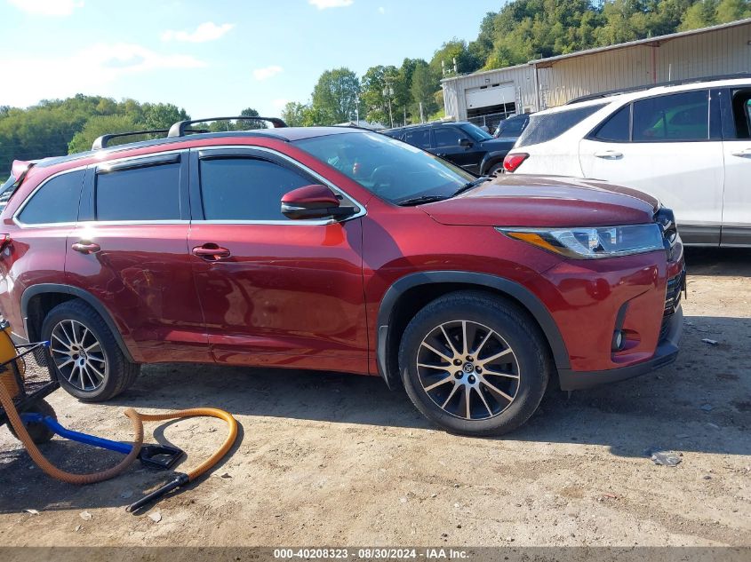 2017 Toyota Highlander Se VIN: 5TDJZRFH9HS432798 Lot: 40208323