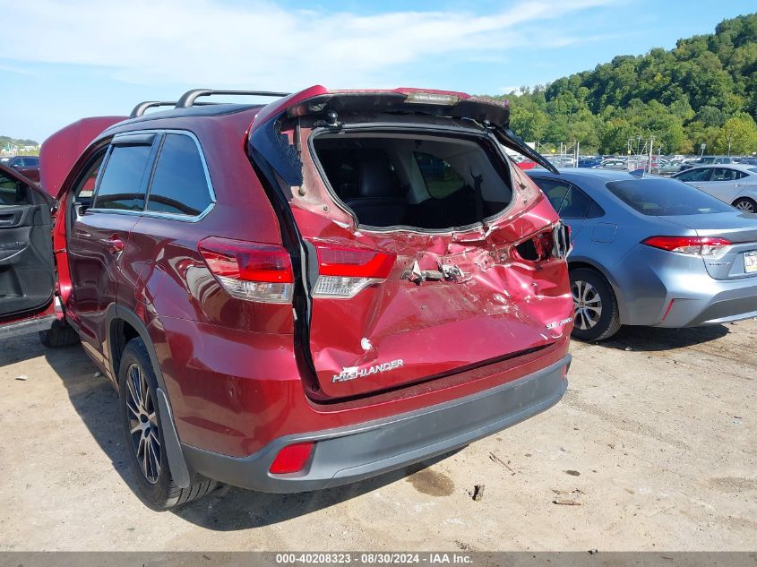 2017 Toyota Highlander Se VIN: 5TDJZRFH9HS432798 Lot: 40208323