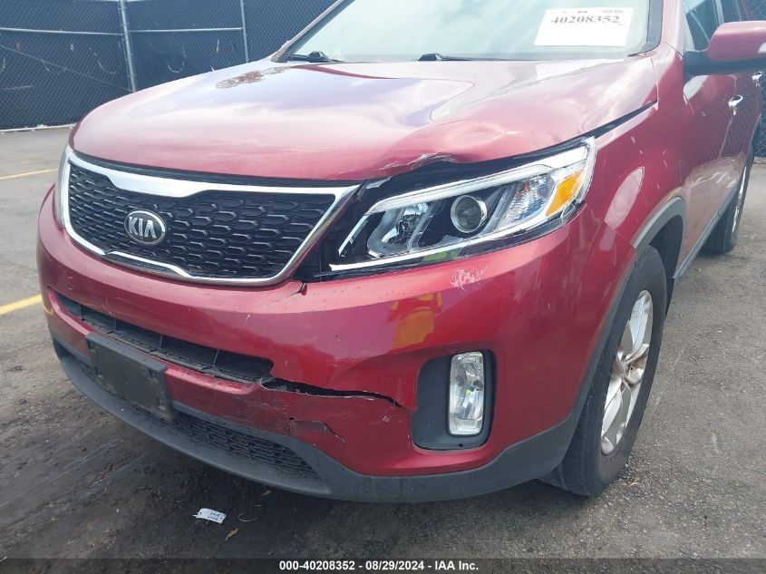 2014 Kia Sorento Lx VIN: 5XYKT3A6XEG527159 Lot: 40208352