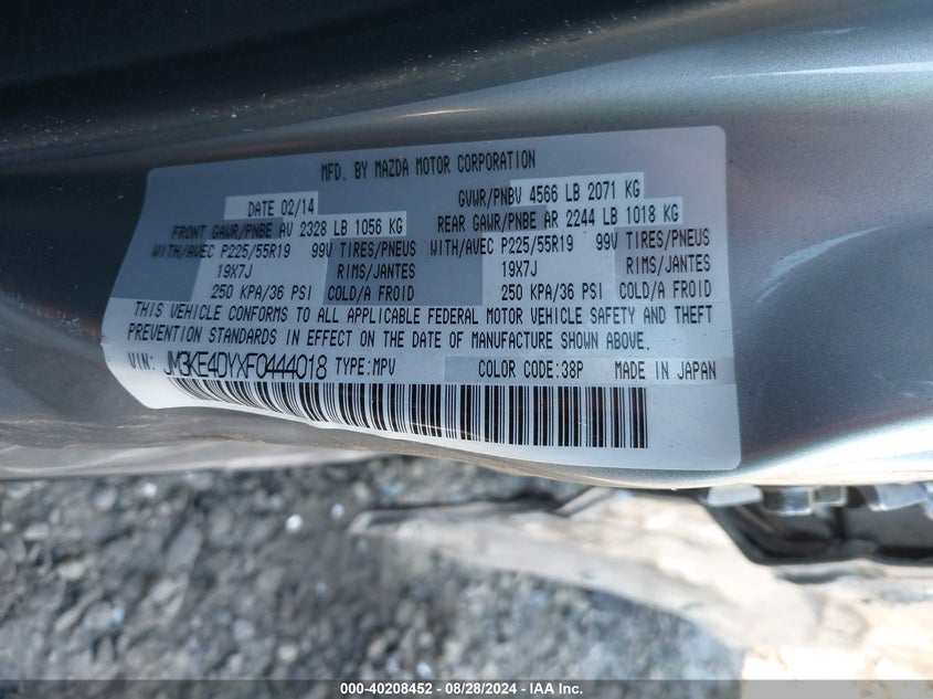 2015 MAZDA CX-5 GRAND TOURING - JM3KE4DYXF0444018