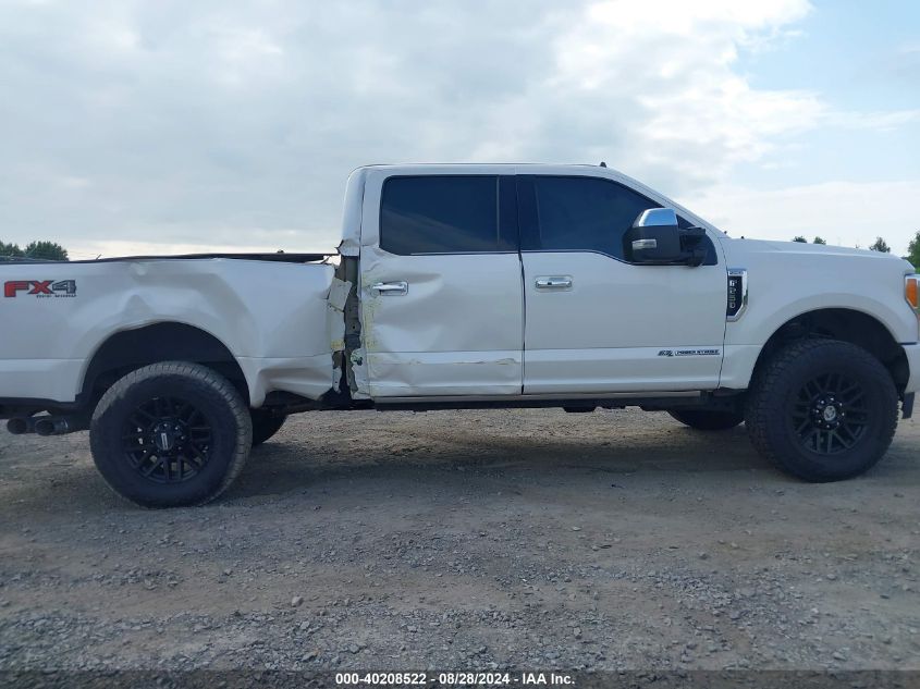 2019 Ford F-250 Platinum VIN: 1FT7W2BT2KEE10420 Lot: 40208522