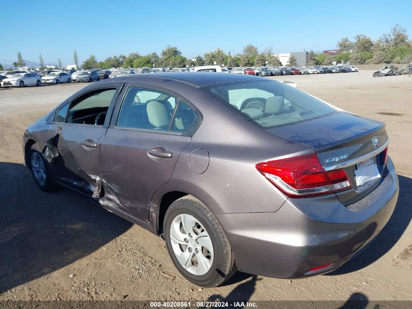 2015 Honda Civic Lx VIN: 19XFB2F57FE201395 Lot: 40208561