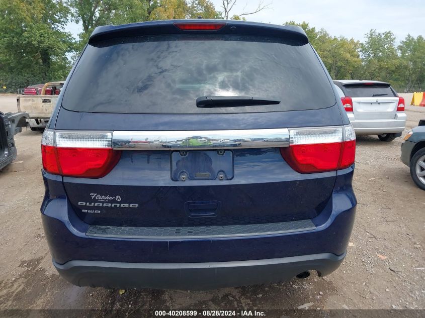 2012 Dodge Durango Sxt VIN: 1C4RDJAG3CC207224 Lot: 40208599