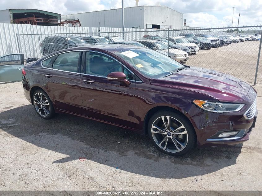 2017 FORD FUSION TITANIUM - 3FA6P0K97HR214485