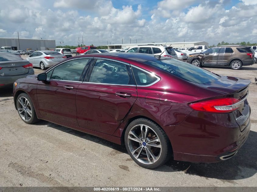 2017 FORD FUSION TITANIUM - 3FA6P0K97HR214485