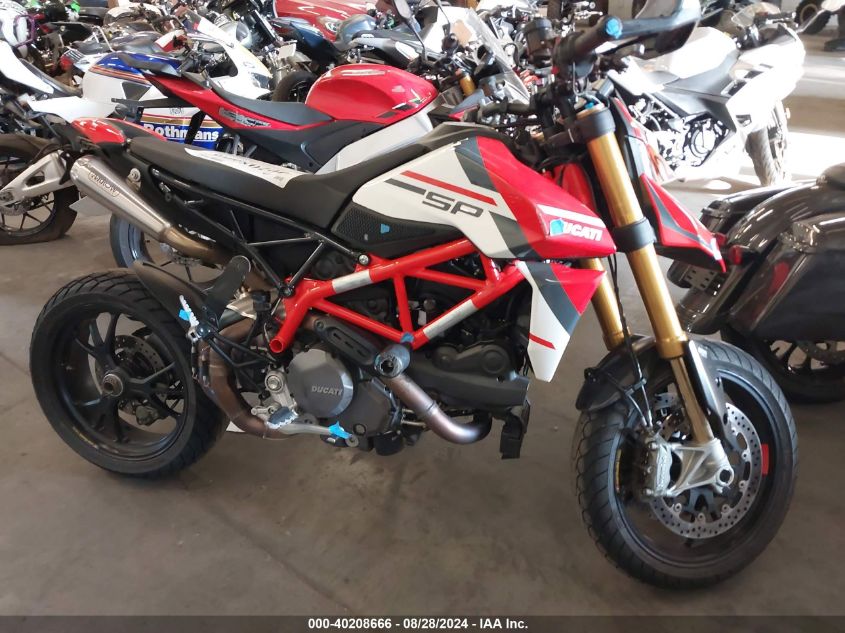 2022 Ducati Hypermotard 950/950 Sp VIN: ZDMBAJDT6NB008569 Lot: 40208666