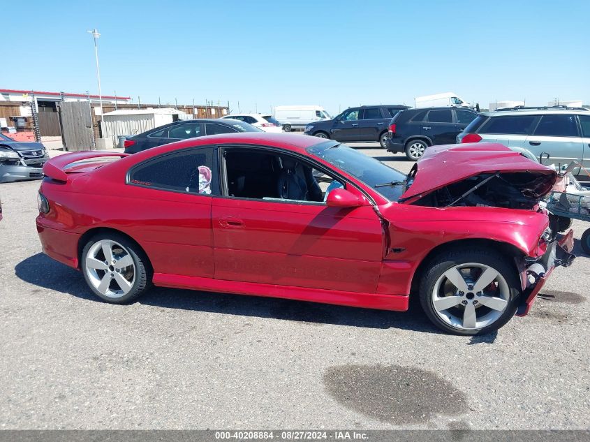 2006 Pontiac Gto VIN: 6G2VX12UX6L540770 Lot: 40208884